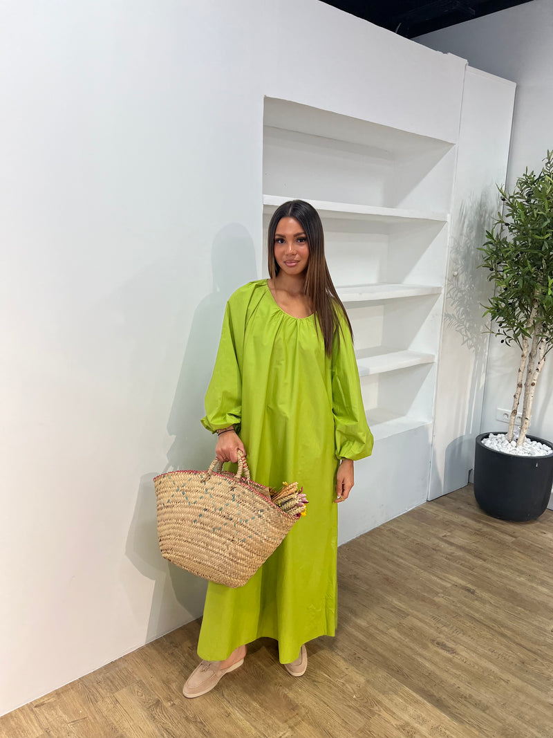 ROBE MANCHES BOUFFANTES