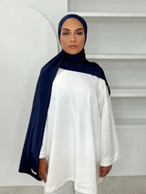 MAXI HIJAB JERSEY LIQUID [BLEU MARINE]