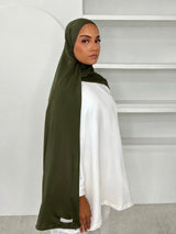 MAXI HIJAB JERSEY LIQUID [KAKI]