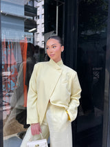 BLAZER STRUCTURÉ JAUNE