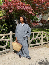 ENSEMBLE VICHY OVERSIZE