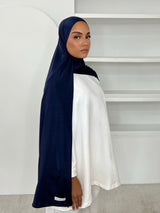 MAXI HIJAB JERSEY LIQUID [BLEU MARINE]