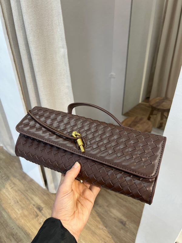 POCHETTE À ANSE 100% CUIR