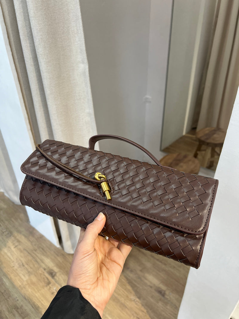 POCHETTE À ANSE 100% CUIR