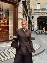 BLAZER CINTRÉ [CHOCO]