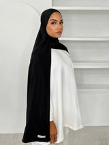 MAXI HIJAB JERSEY LIQUID [NOIR]