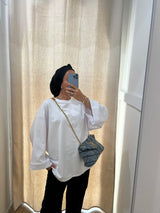 T-SHIRT SURDIMENSIONNÉ (MANCHES LONGUES)