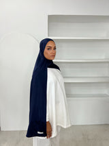 MAXI HIJAB JERSEY LIQUID [BLEU MARINE]