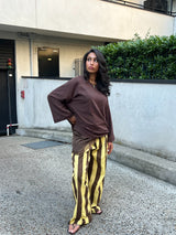 PANTALON BALLON À RAYURES