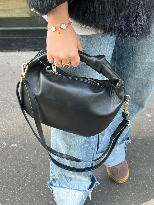 SAC NOIR 100% CUIR