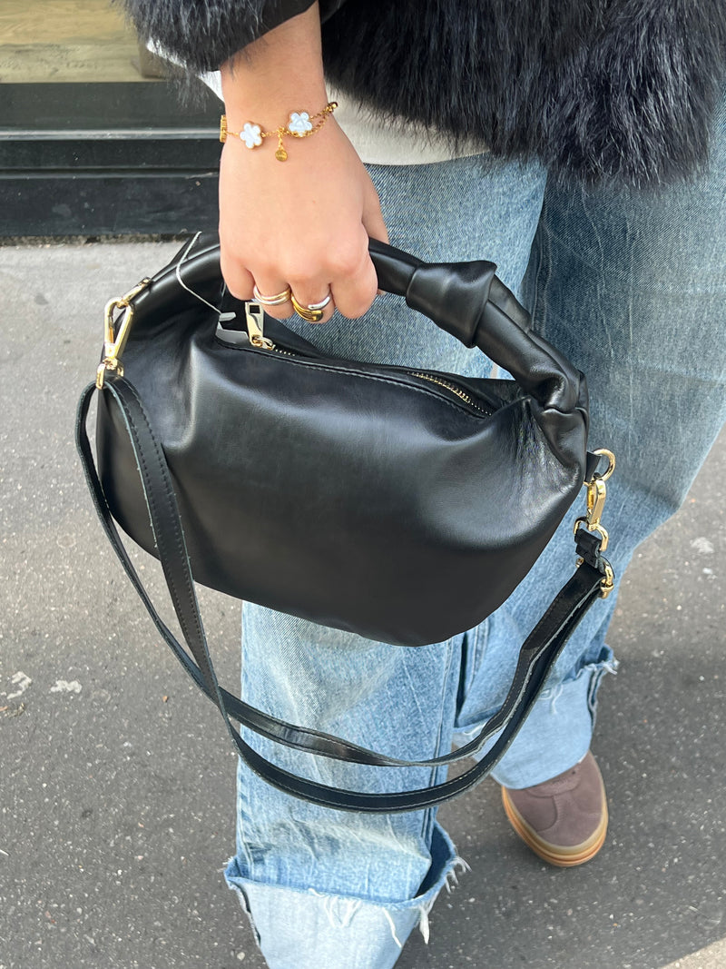 SAC NOIR 100% CUIR