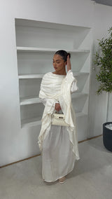ROBE DRAPÉE IVOIRE
