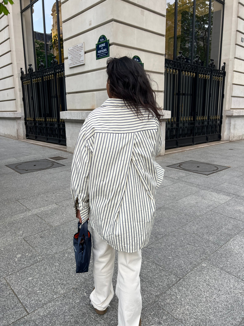 CHEMISE OVERSIZE RAYURES