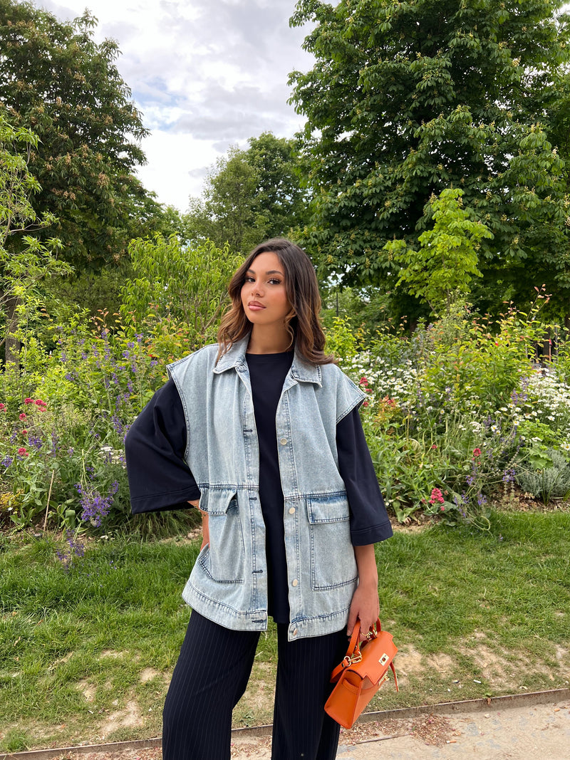 VESTE DENIM OVERSIZE