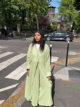 ENSEMBLE LINA VERT AMANDE