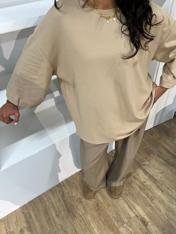 T-SHIRT SURDIMENSIONNÉ [MATIÈRE POLO]