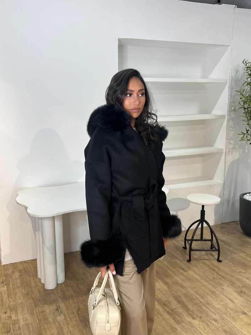 MANTEAU LAINE RENARD GIOVANNI