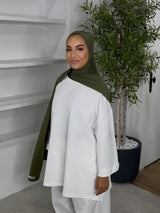 MAXI HIJAB JERSEY LIQUID [KAKI]