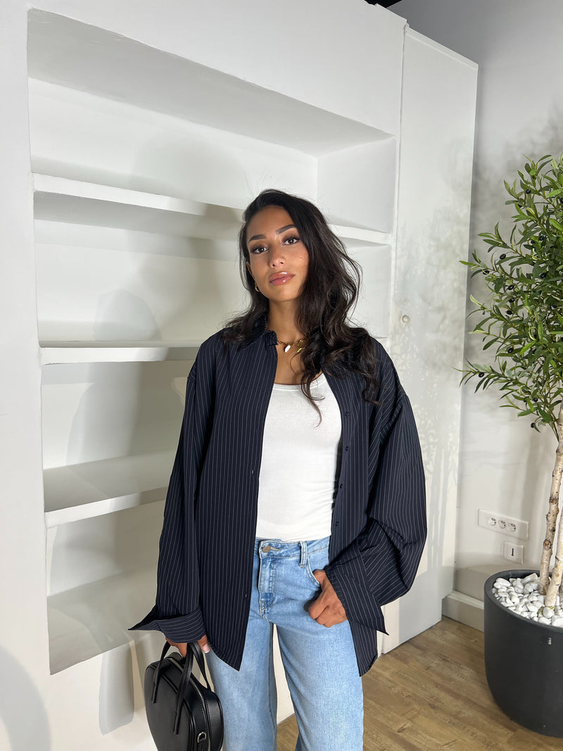 CHEMISE OVERSIZE RAYURES