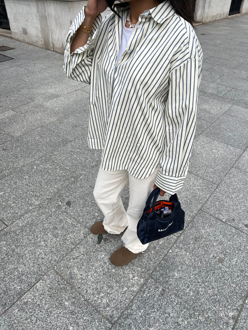 CHEMISE OVERSIZE RAYURES