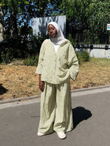 ENSEMBLE VICHY OVERSIZE