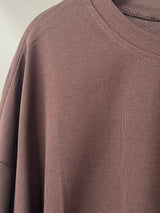 T-SHIRT SURDIMENSIONNÉ MANCHES LONGUES [MATIÈRE POLO]