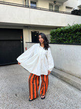 BLOUSE PLISSÉE BLANCHE