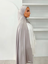 MAXI HIJAB JERSEY LIQUID [GRIS]