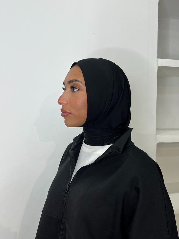 CAGOULE JERSEY PREMIUM [ NOIRE ]