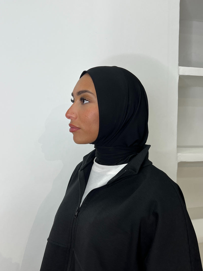 CAGOULE JERSEY PREMIUM [ NOIRE ]