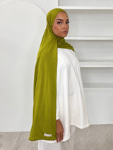 MAXI HIJAB JERSEY LIQUID [VERT ANIS]