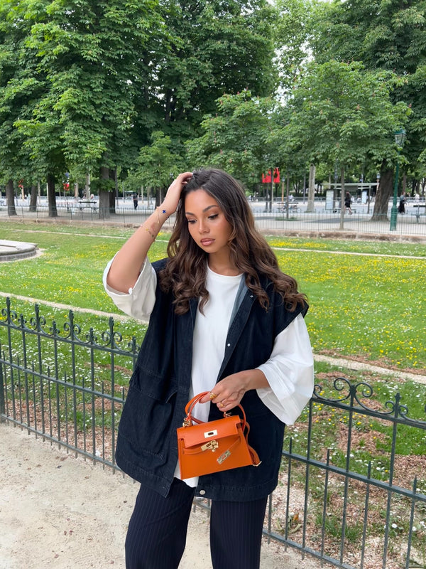 VESTE DENIM OVERSIZE
