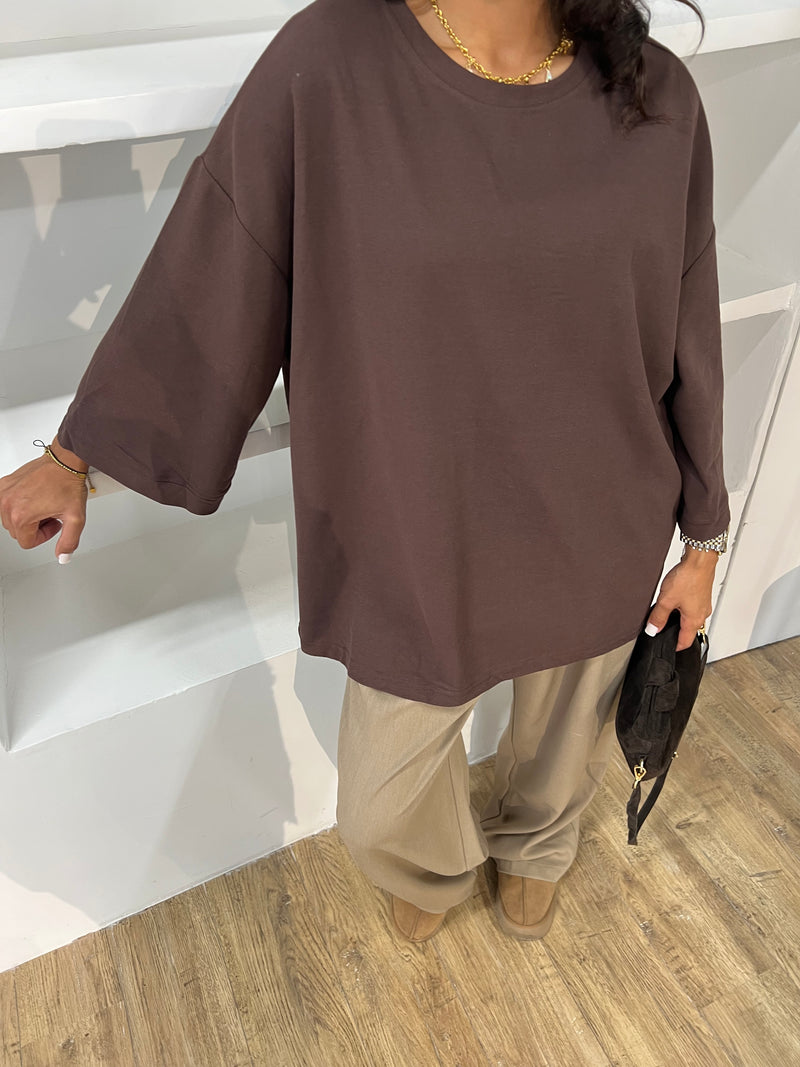 T-SHIRT SURDIMENSIONNÉ [MATIÈRE POLO]