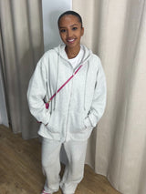 GILET À CAPUCHE CÔTELÉ