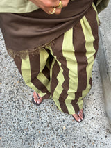 PANTALON PALAZZO A RAYURES