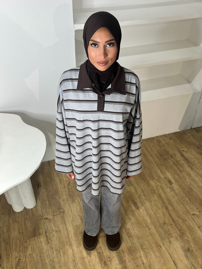 JEAN GRIS COUPE DROITE