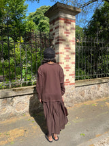 LONGUE ROBE BOHEME CHOCOLAT