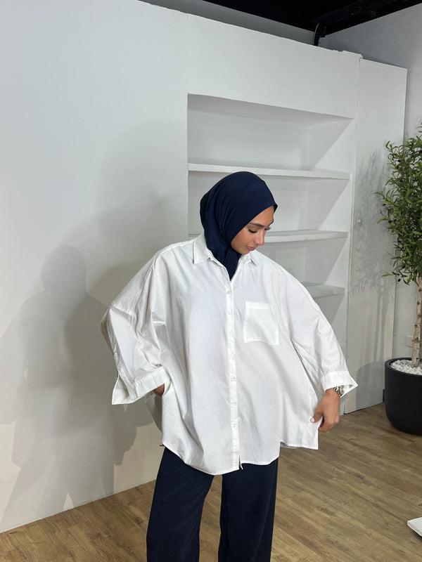 CHEMISE OVERSIZE BLANCHE