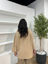 T-SHIRT SURDIMENSIONNÉ [MATIÈRE POLO]