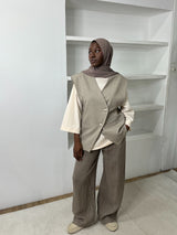 BLAZER OVERSIZE SANS MANCHES