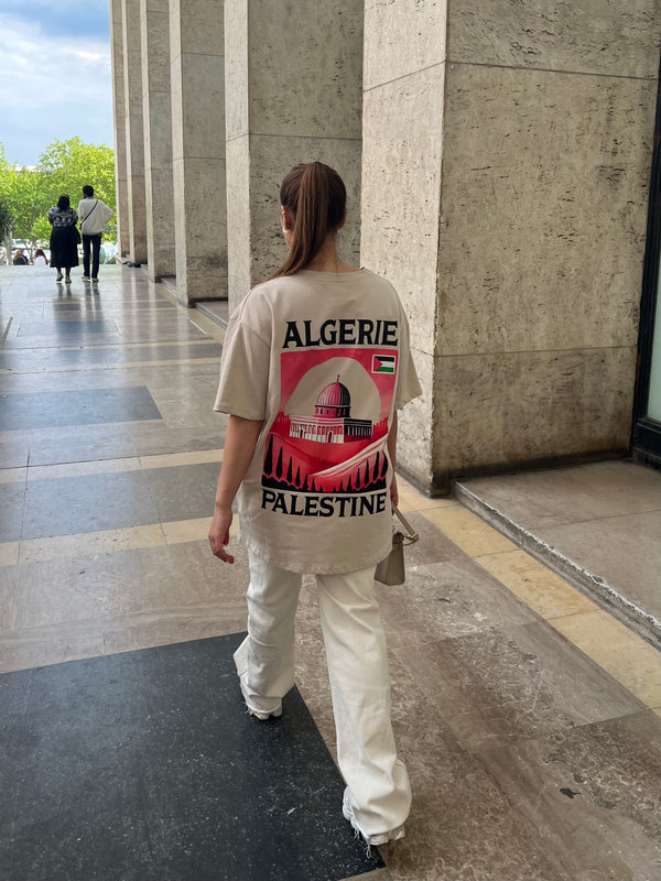 T-SHIRT MIXTE ALGERIE PALESTINE 🇩🇿🇵🇸