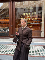 BLAZER CINTRÉ [CHOCO]
