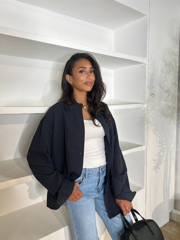 CHEMISE OVERSIZE RAYURES