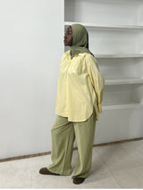 PANTALON FLUIDE VERT