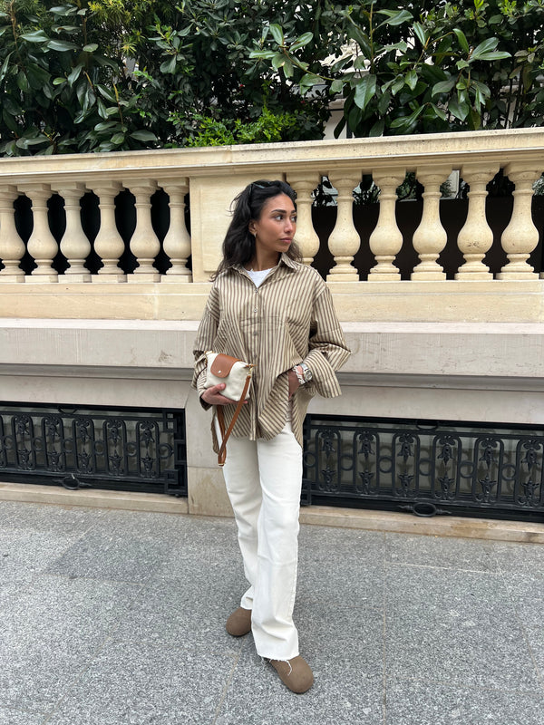CHEMISE OVERSIZE RAYURES