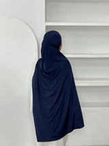 MAXI HIJAB JERSEY LIQUID [BLEU MARINE]
