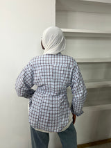 CHEMISE CINTRÉE À CARREAUX