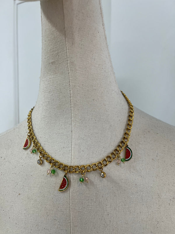 COLLIER PASTÈQUE 🍉 [ACIER INOXYDABLE]