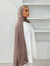 MAXI HIJAB JERSEY LIQUID [TAUPE]