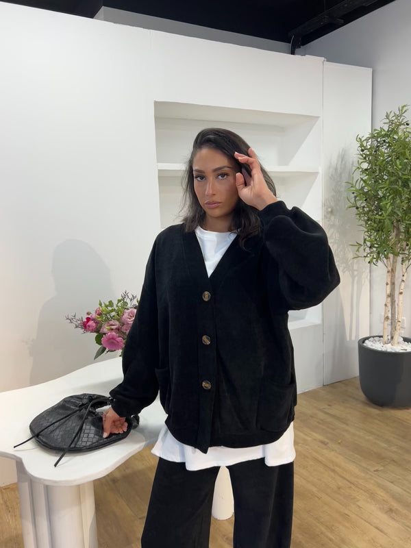 ENSEMBLE DÉCONTRACTÉ EFFET VELOURS